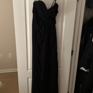 Watters black bridesmaid dress